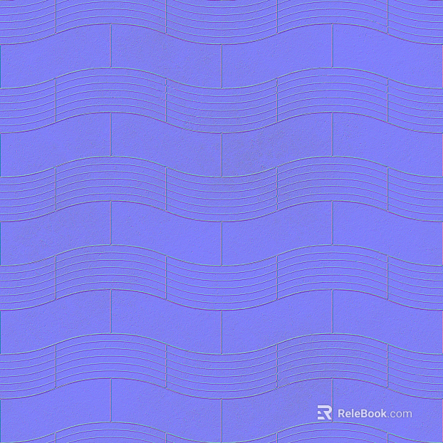 Modeling square brick normal bump texture