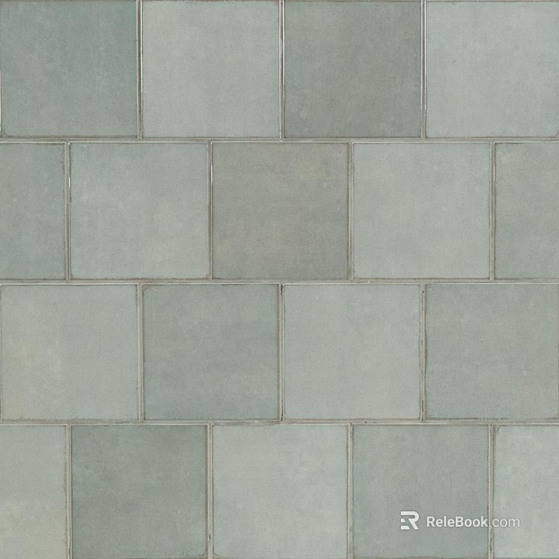 Green slate square brick texture