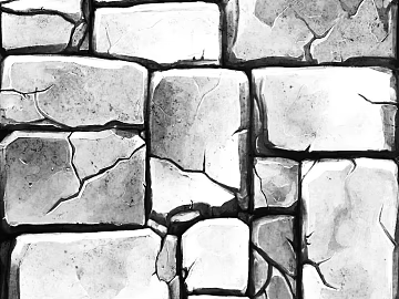 Light gray rubble wall pavement texture (ID:ffaeh119584)