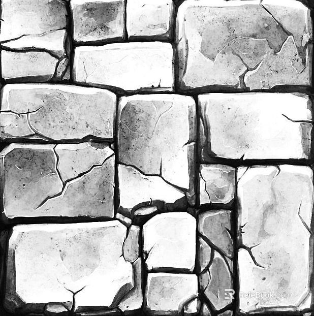 Light gray rubble wall pavement texture