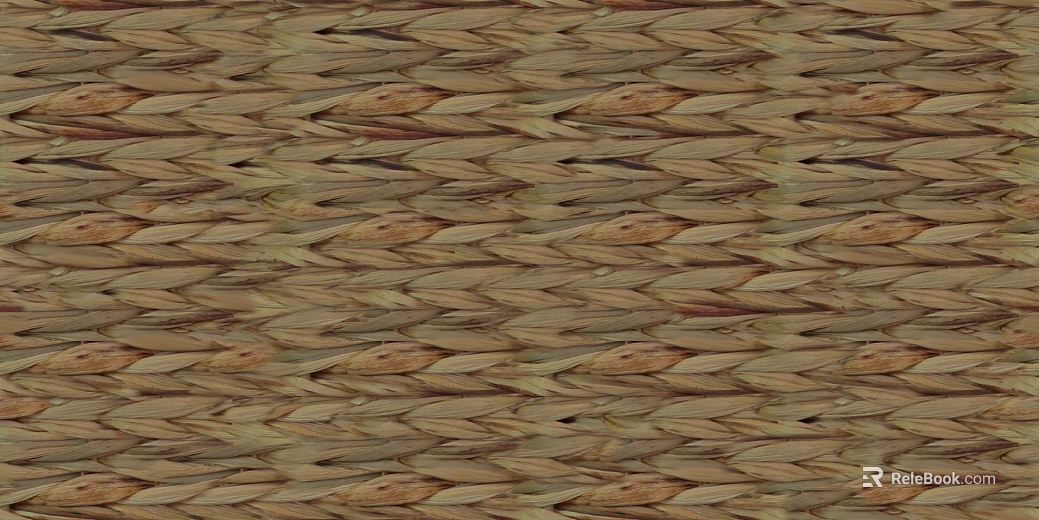Beige Woven Straw Wall Soft texture