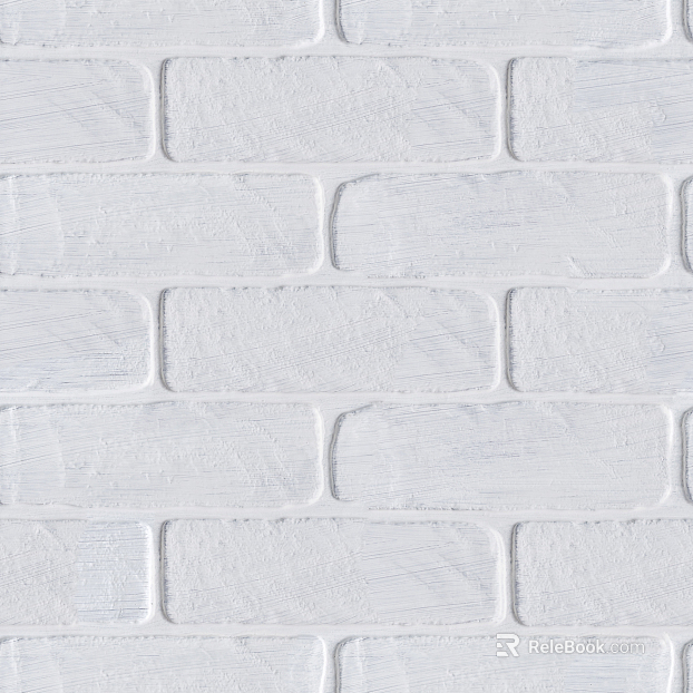 White brick wall texture