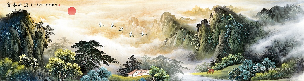landscape painting texture