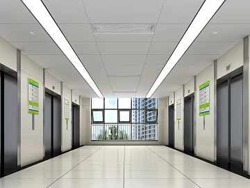 Modern wind meter white tile elevator hall ground texture (ID:ffaeh920732)