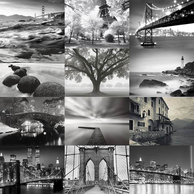 black and white painting texture