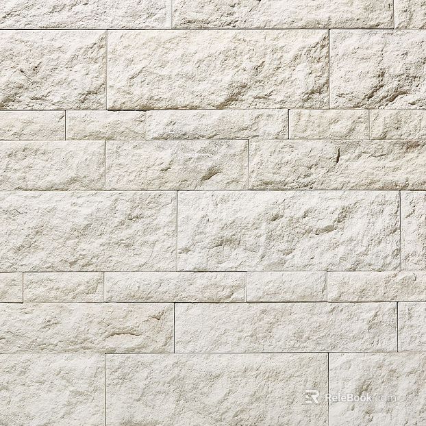 Brick wall white sand stone wall texture