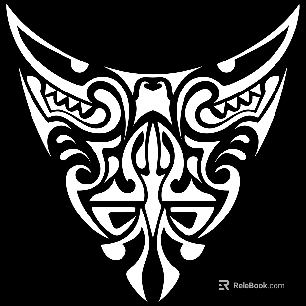 Tattoo black and white mask pattern texture texture