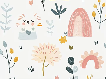 Children's Room Wallpaper texture (ID:ffach552418)