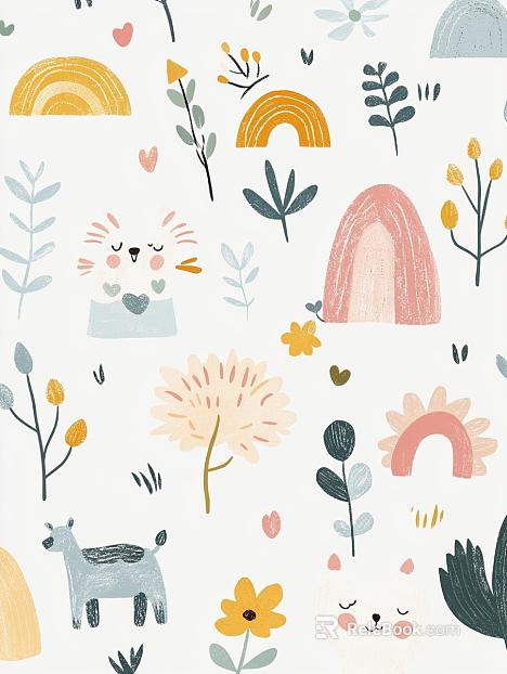 Children's Room Wallpaper texture