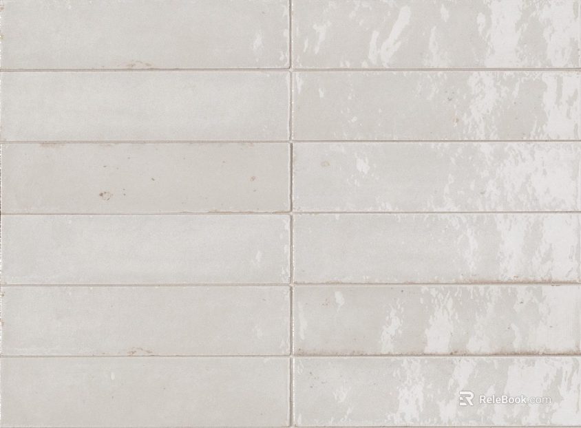 Plain Tile Rectangular Tile White Brick Joint texture