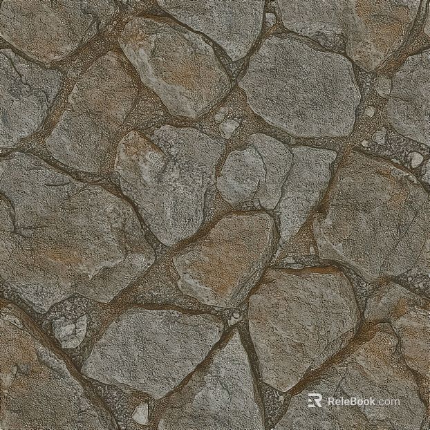 Gray brown stone courtyard pavement stone texture