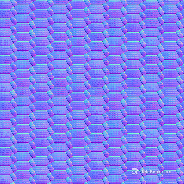 Braided rope effect surface bump normal texture