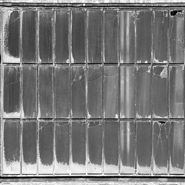 Grey tone broken glass building exterior wall texture