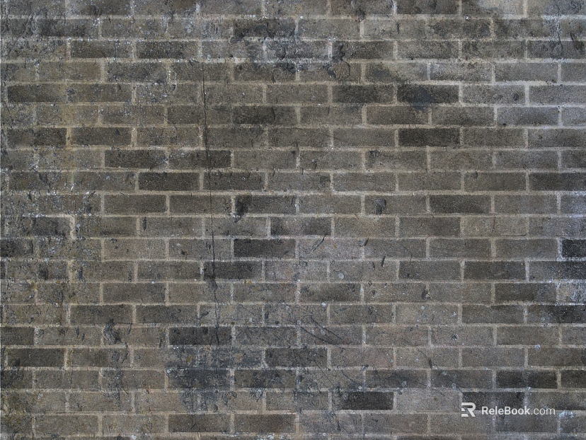 brick wall ancient gray long brick texture