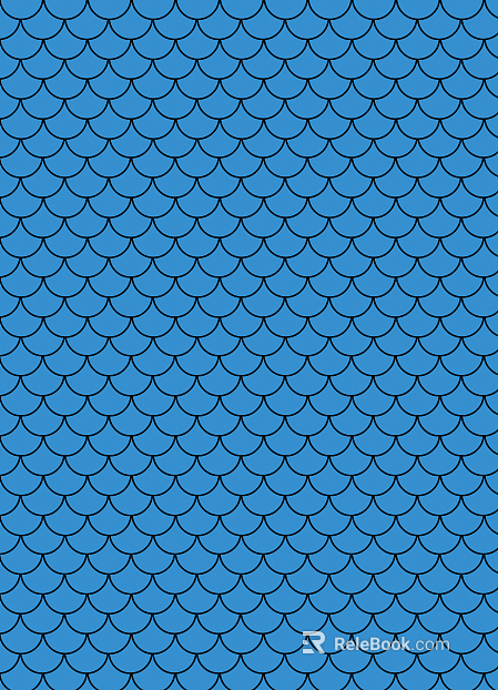 Feather Brick Blue Fish Scale Pattern Brick texture