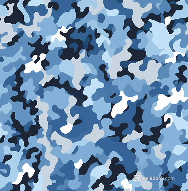 Sky Blue Camouflage Cloth Camouflage texture