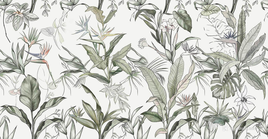 animal and plant pattern texture
