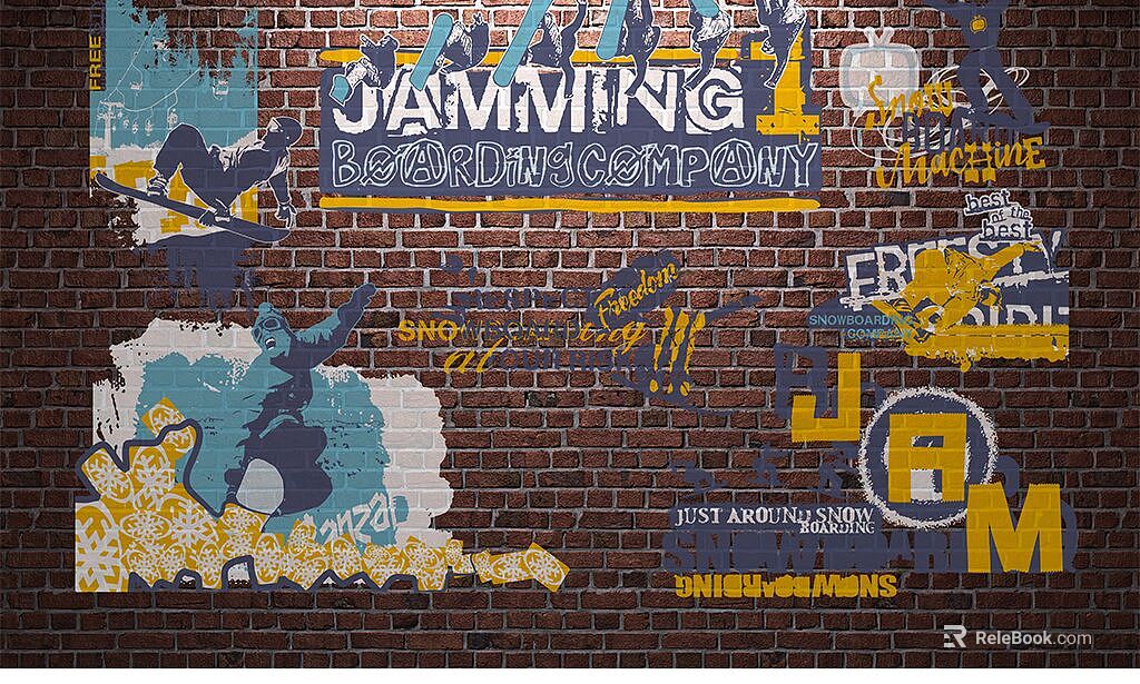 Wall painting texture