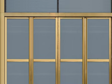 Gold Frame Frosted Glass Door Shop Door texture (ID:ffaeh441966)