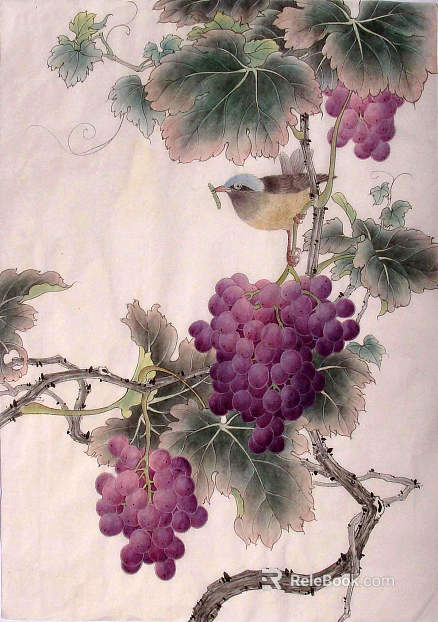 Plant painting texture