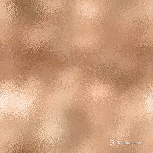 Rose gold hammer-grain metal plate texture