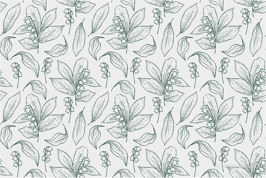 Modern Pastoral Wallpaper Retro Floral Pattern texture