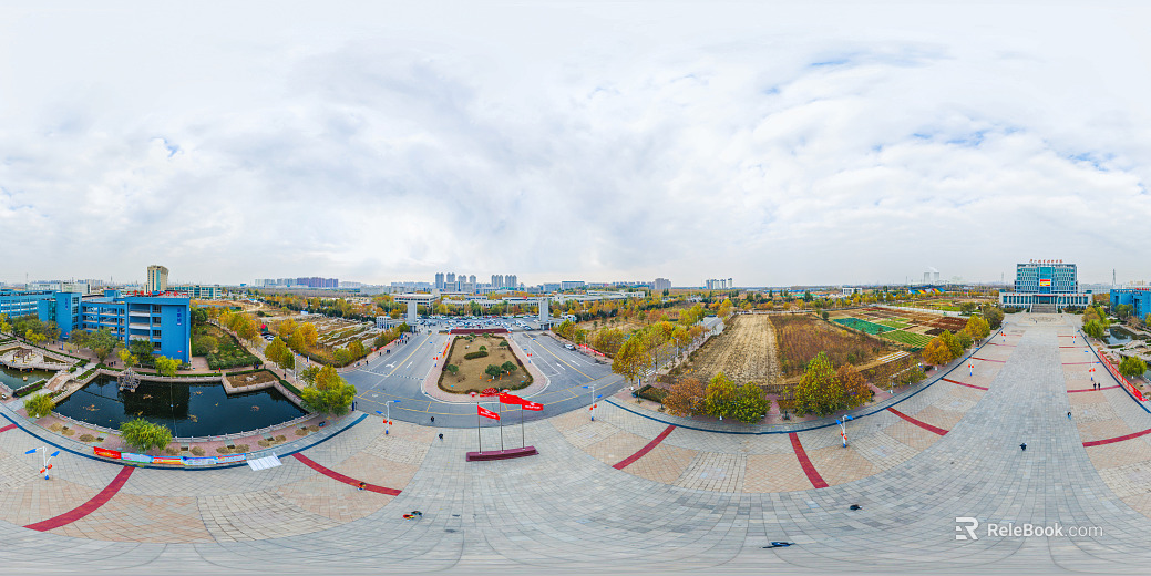 HDR City Campus Campus Panorama texture