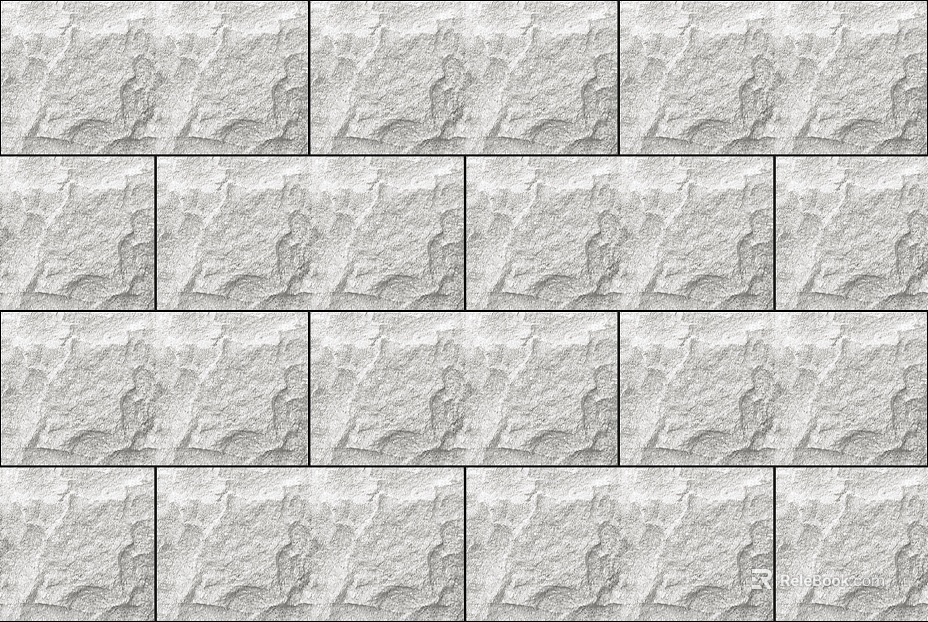 White mushroom stone culture stone I-shaped wall tile texture