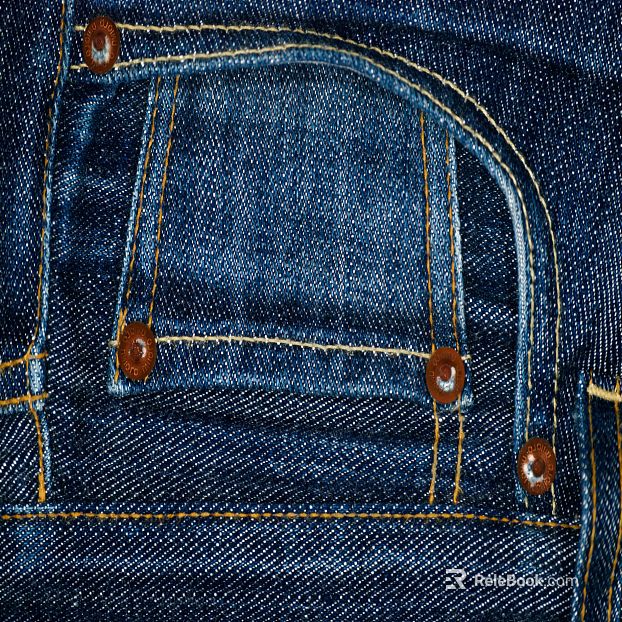 Dark blue denim apparel fabric texture
