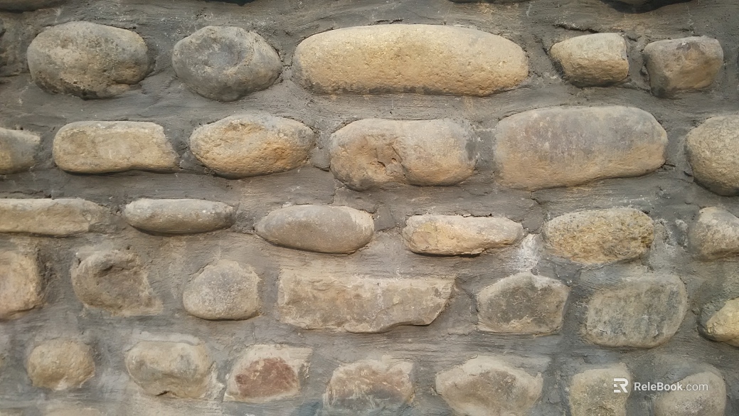 Light yellow gray stone wall stone texture