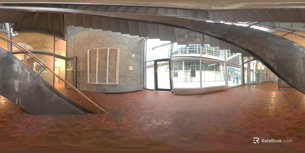 Indoor office hall daytime HDR texture