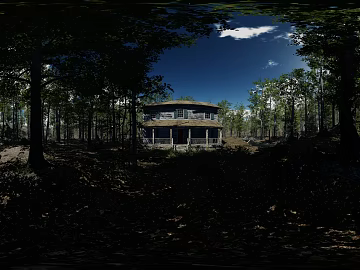 Natural Environment Forest Cabin HDR texture (ID:ffach136758)