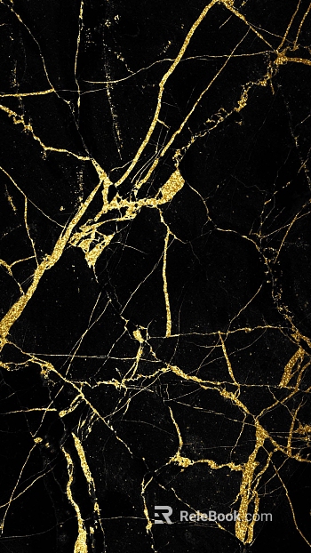 Black Golden Flower Marble texture