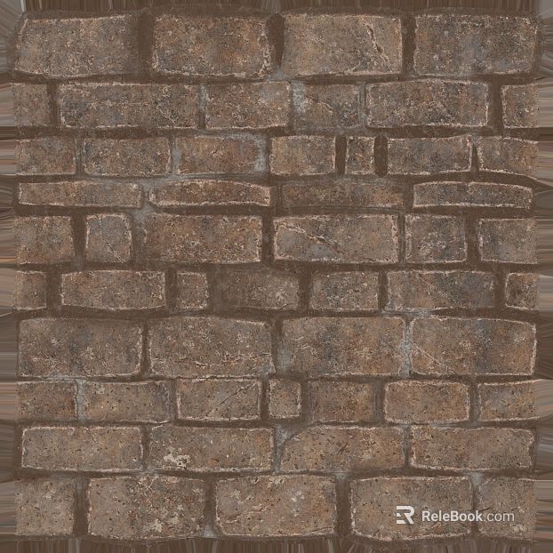 Dark brown vintage brick wall background wall texture