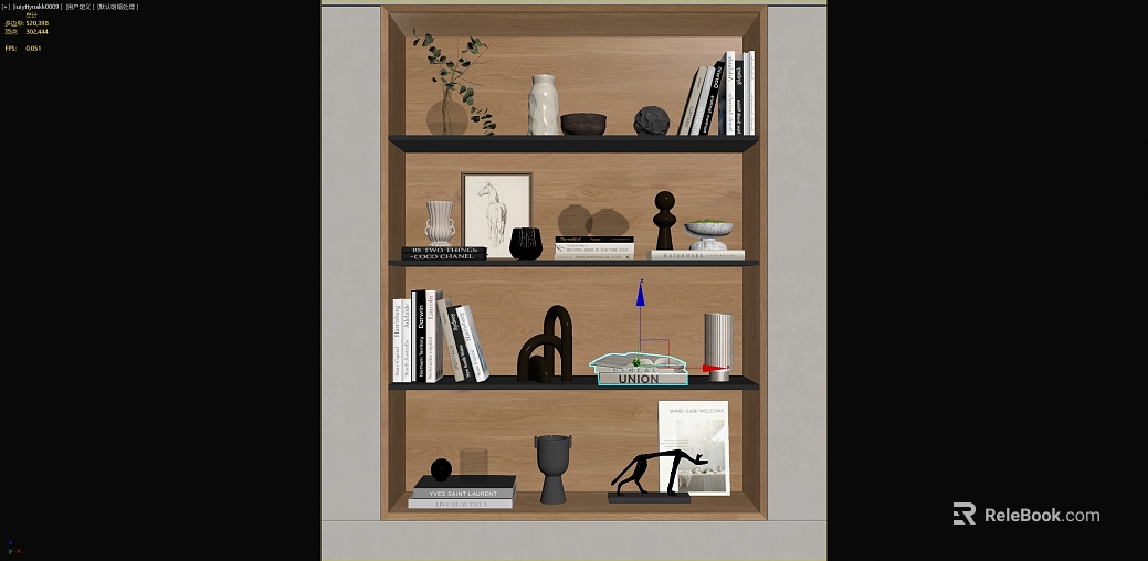 Light log color bookcase indoor display rack texture