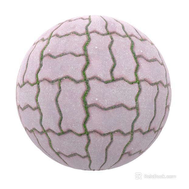 Grass-planting Brick PBR texture