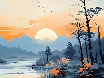 landscape painting texture (ID:ffach280374)