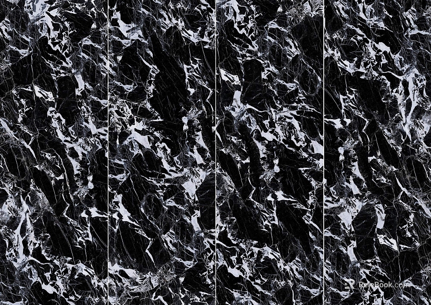 Napoleon Black Marble Rock Slab texture
