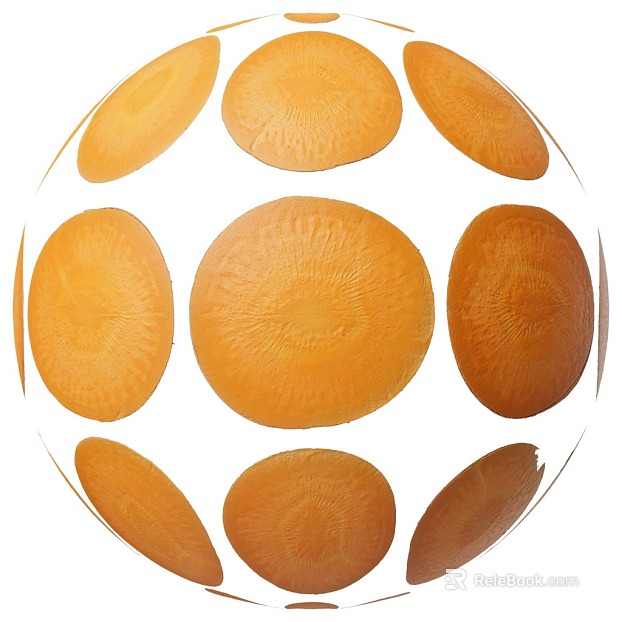 Carrot Cut Face PBR texture