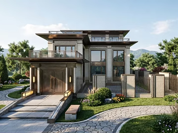 New Chinese villa location texture (ID:ffaeh843034)