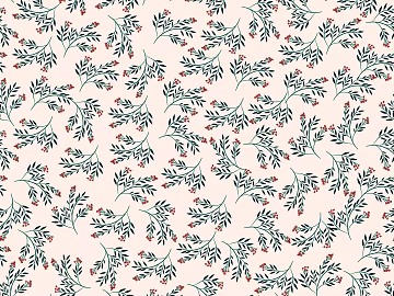 Artistic small floral printing background 3d model