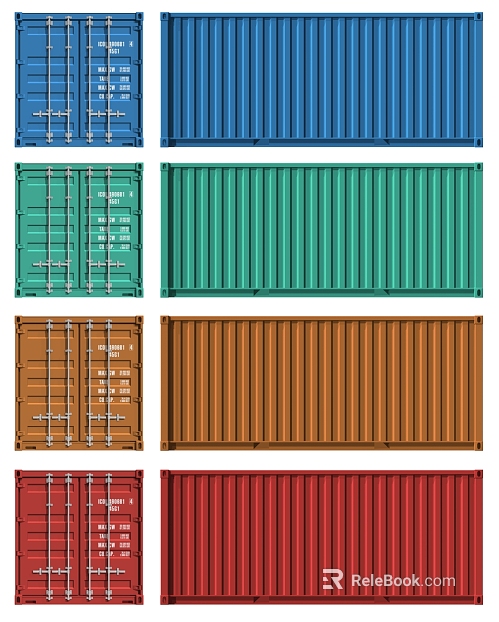 Multicolor Container Freight Storage Components texture