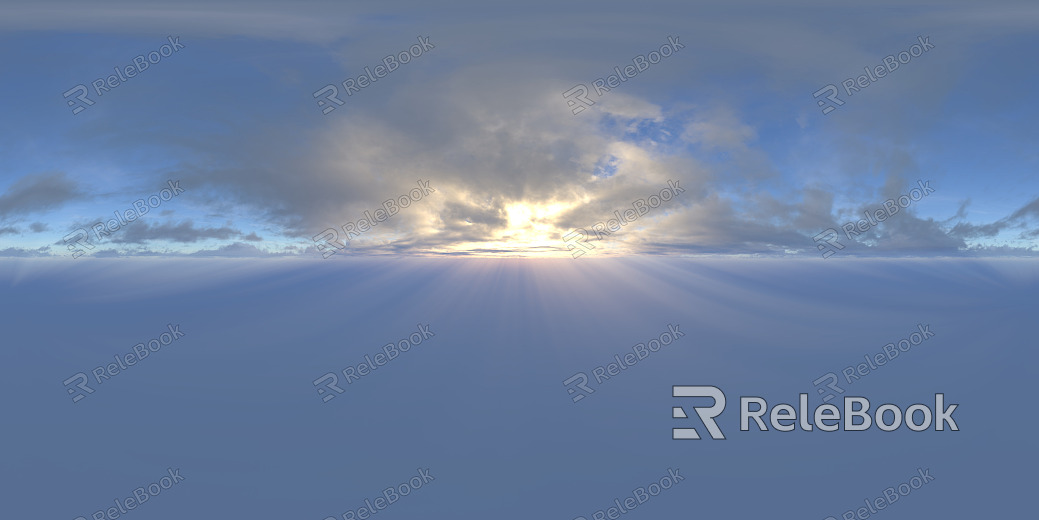 Sunrise Sunset Cloudy Blue Sky Landscape Landscape HDR texture