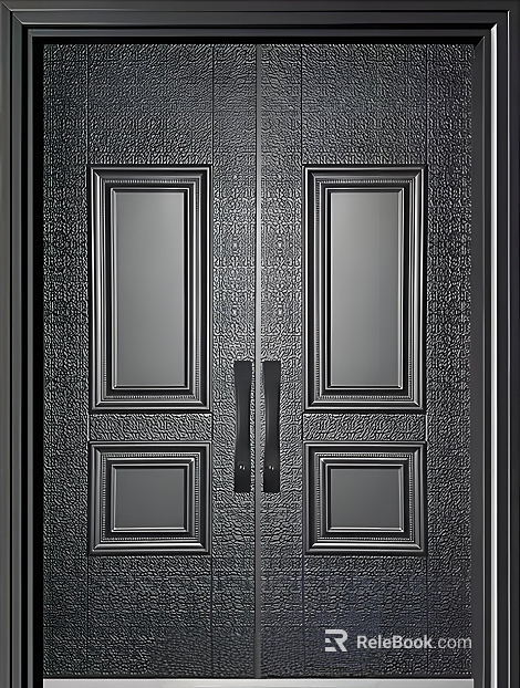 Security door double door texture