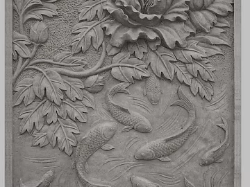Relief Green Plant Sculpture texture (ID:ffaag24206)