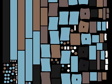 Blue brown mosaic wall decoration texture (ID:ffaeh326276)