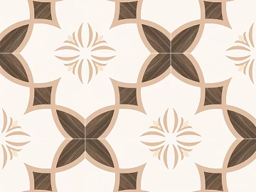 Modern cream brown geometric tiles texture (ID:ffach776865)