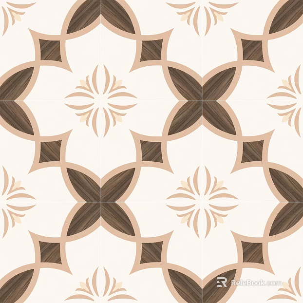 Modern cream brown geometric tiles texture