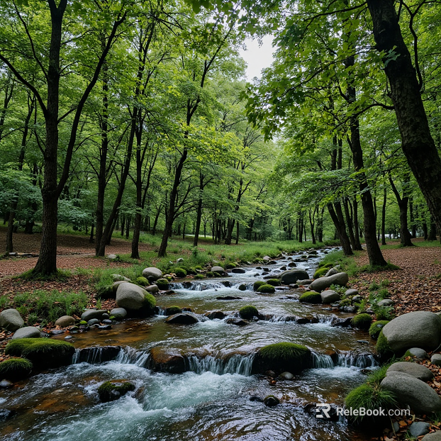 Wild Outdoor Forest Streams Trees Rainforest texture