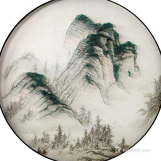 landscape painting texture